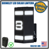 *COMING SOON* BRINKLEY LED SOLAR LANTERN (COMES WITH KEBLOC)