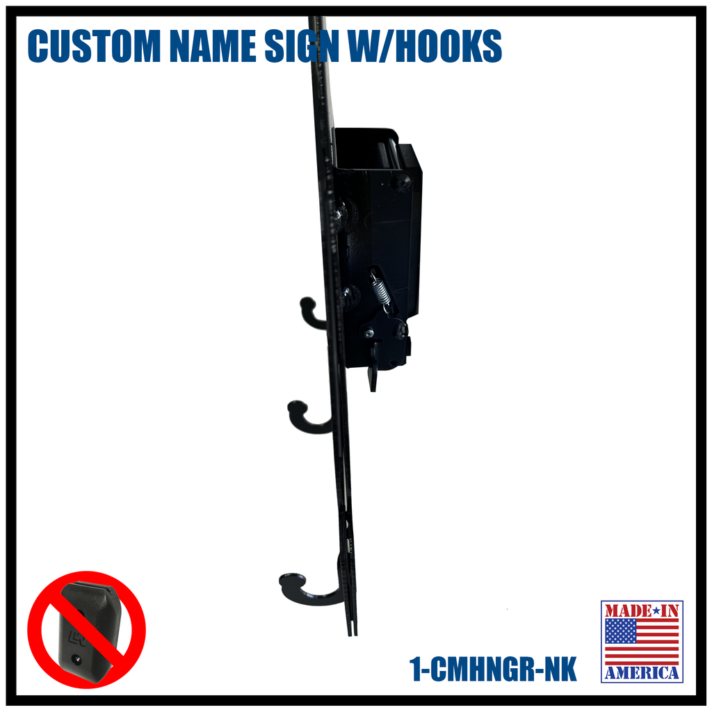 CUSTOM NAME SIGN W/HOOKS