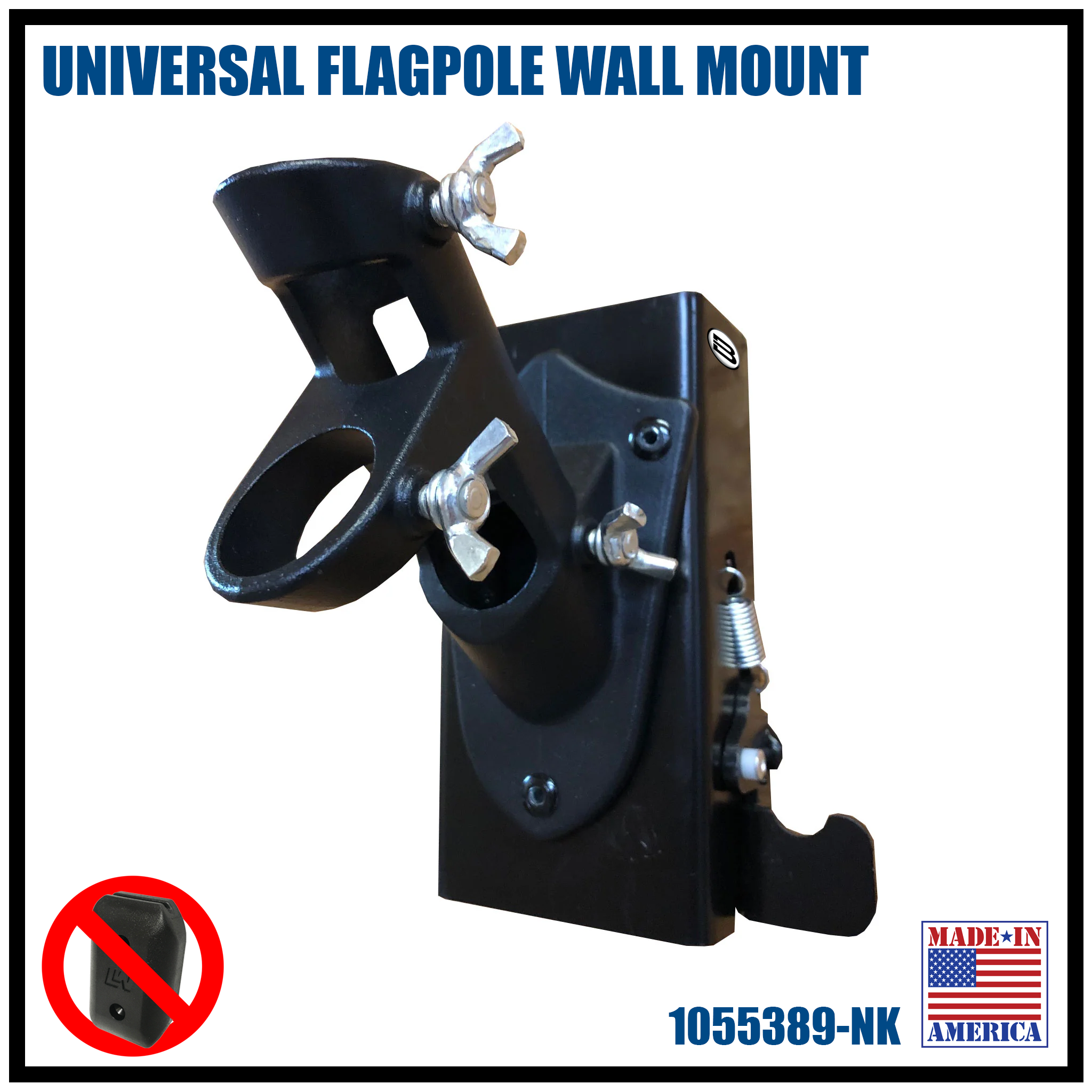 UNIVERSAL FLAGPOLE WALL MOUNT (NO KEBLOC INCLUDED)