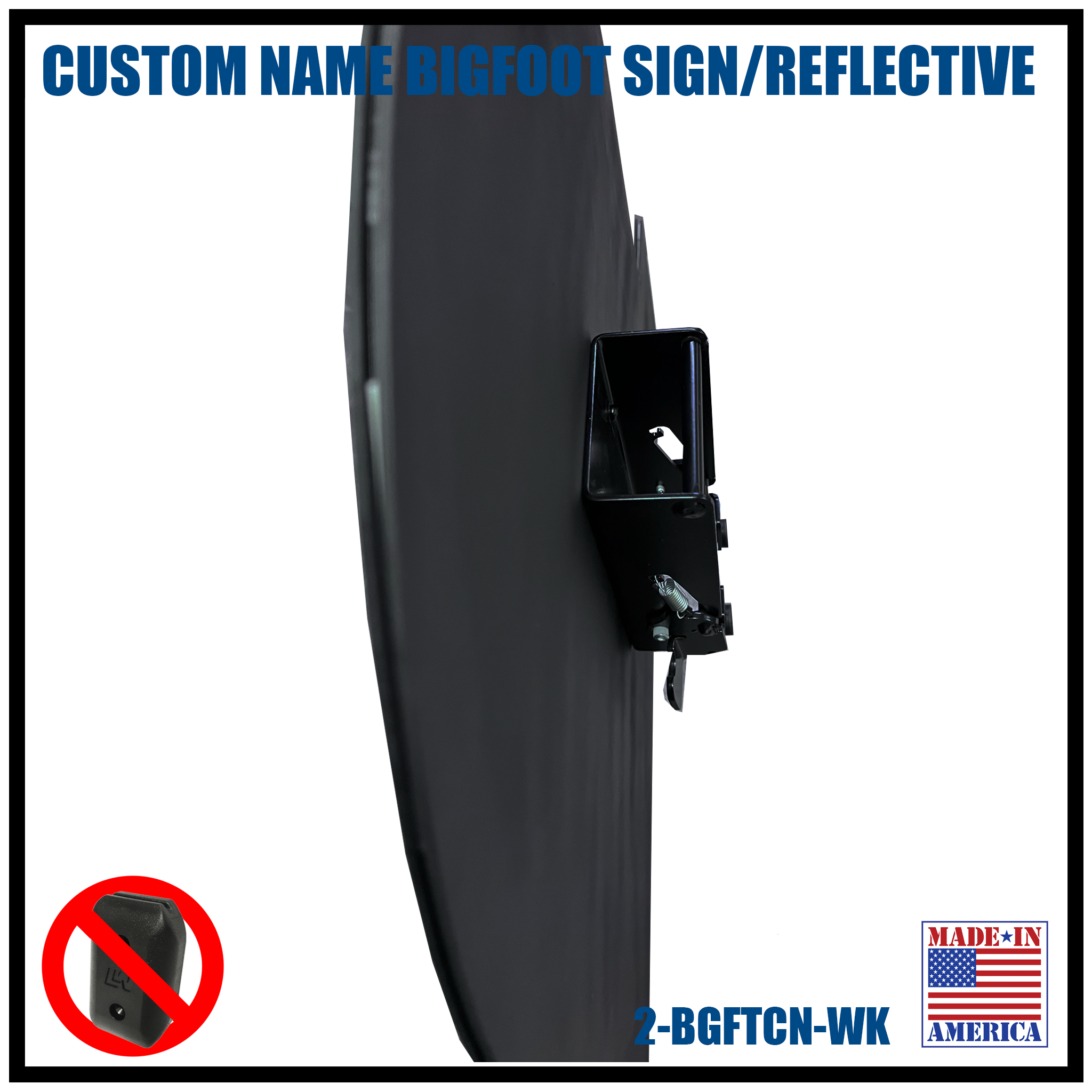 CUSTOM NAME SIGN | BIGFOOT W/REFLECTIVE MATERIAL