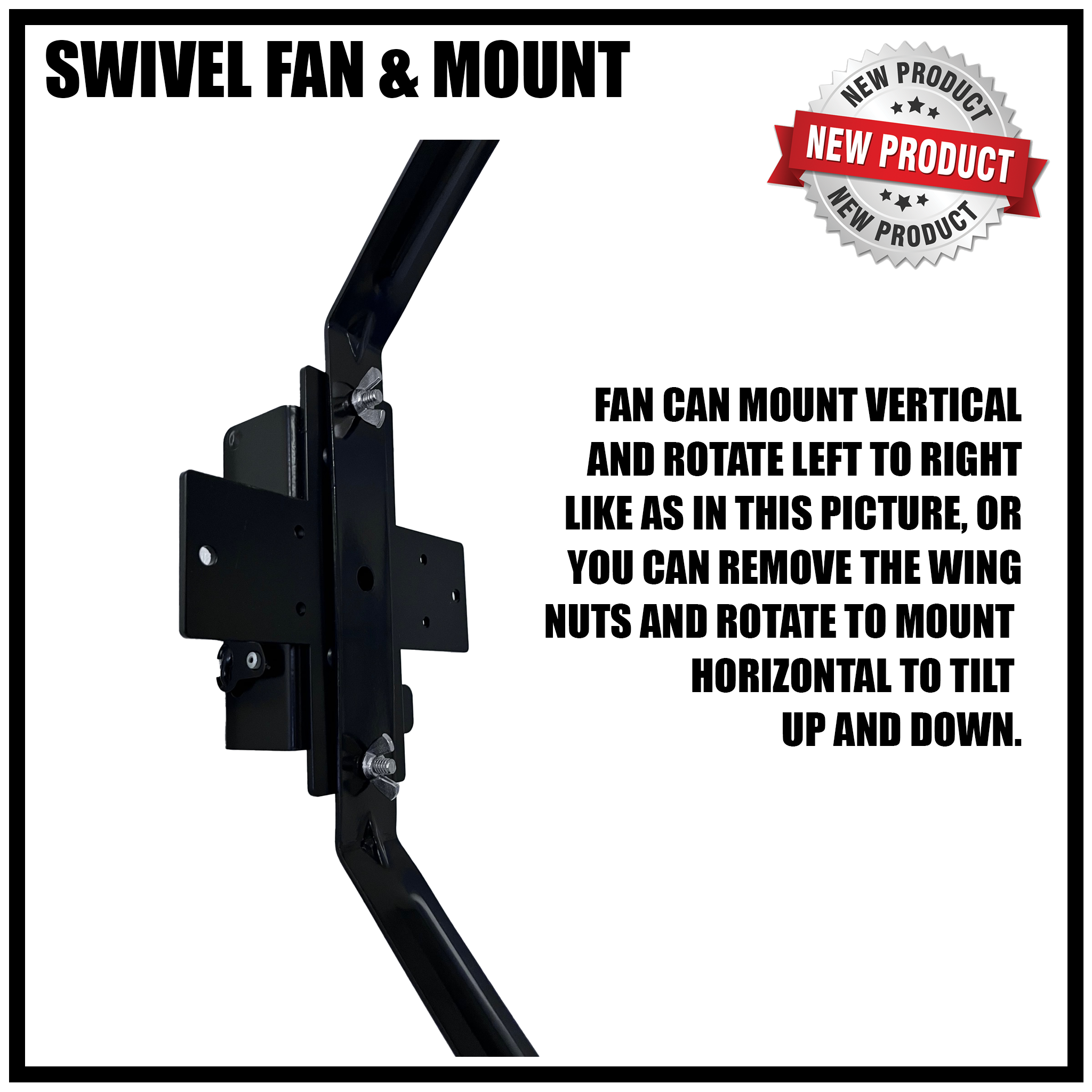 18 IN. 3-SPEED TILTING/SWING WALL MOUNT FAN