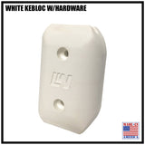 WHITE KEBLOC W/HARDWARE